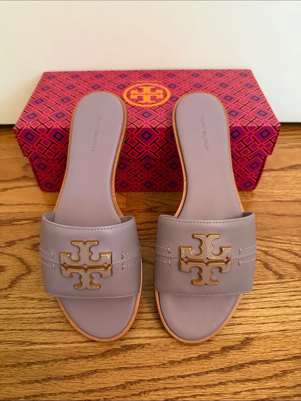 Tory Burch Lavender Slide Sandals